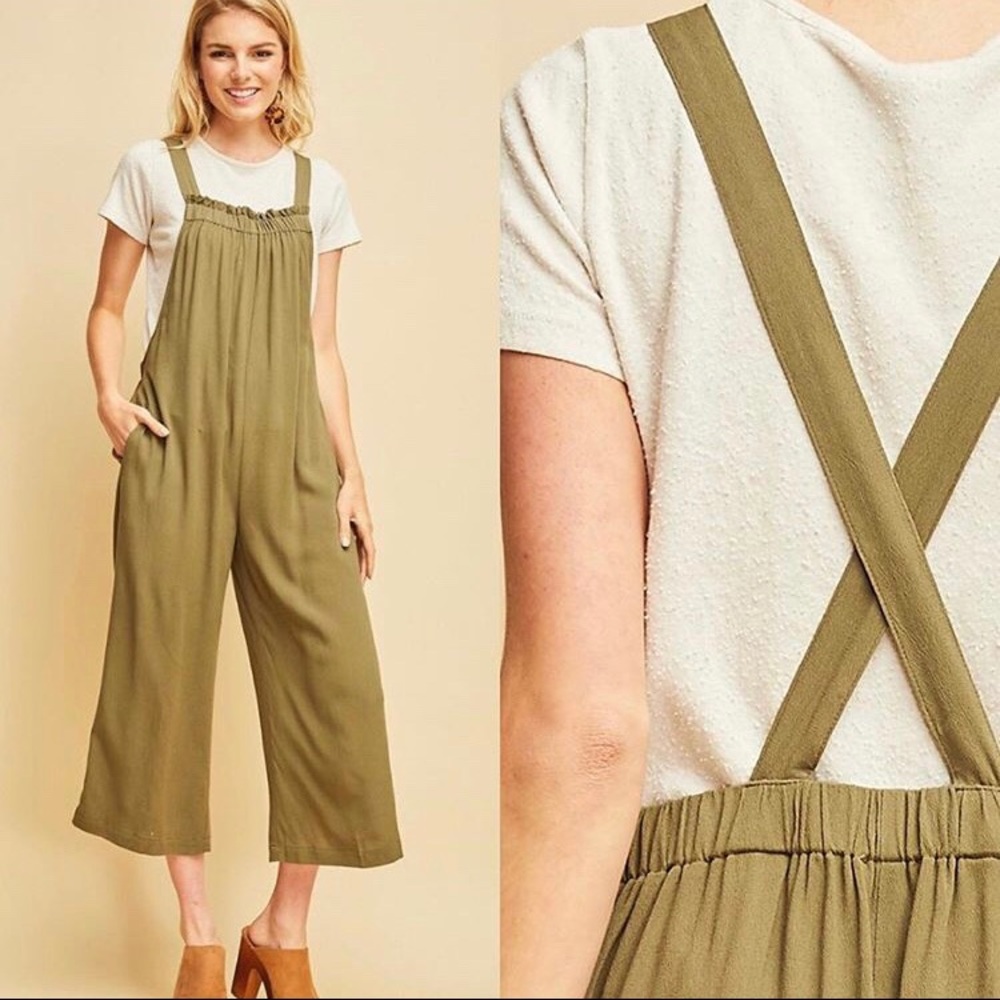 Olive green Small Jumpsuit Boutique